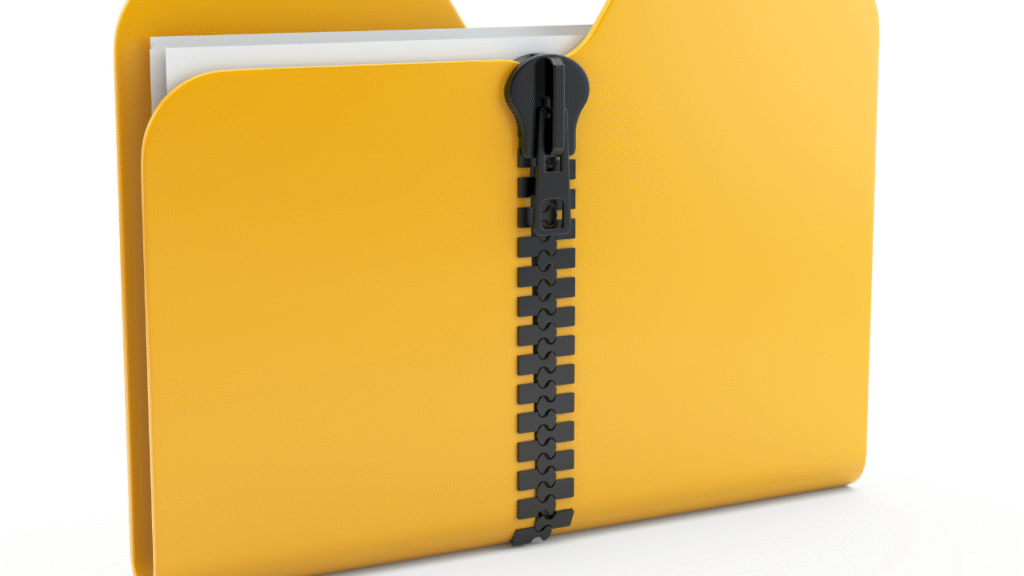 Locked zip file